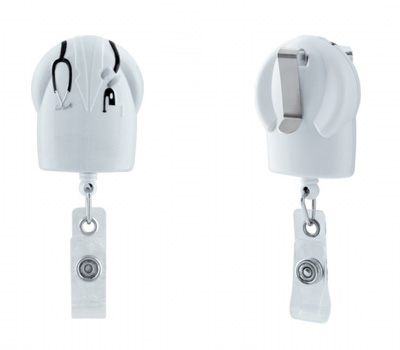 ανασυρομενος μηχανισμός για καρτα badge holder roll up ιατρός